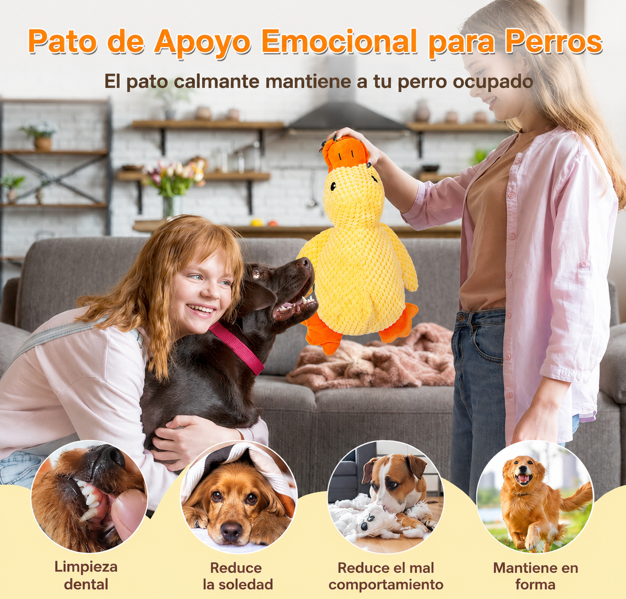 Pato Calmante DoggyDuck™ | Diversión y Compañía para tu Perro