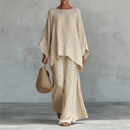 Conjunto Oversize Asimétrico | Dos Piezas de Caída Fluida | Minimalismo que se Nota