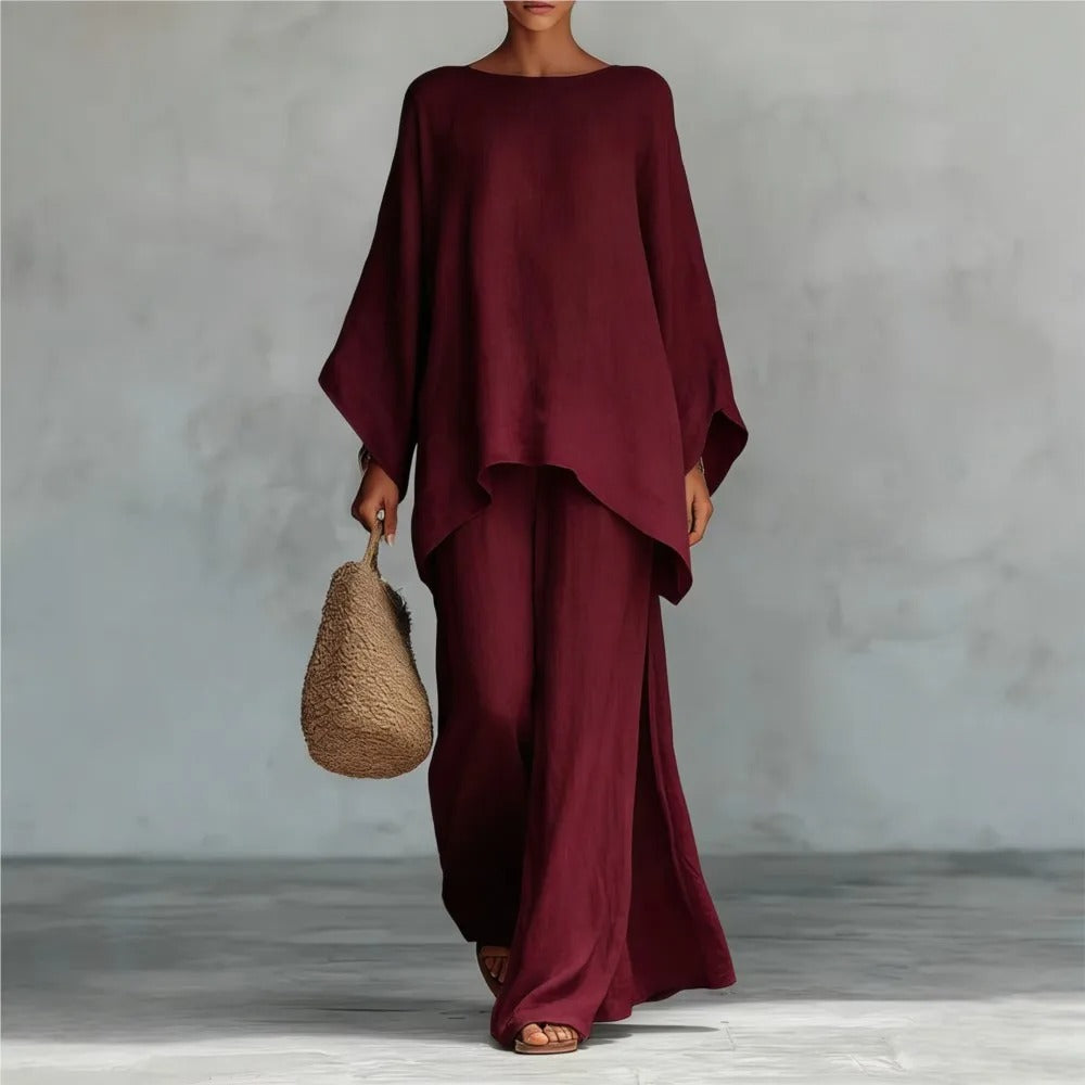Conjunto Oversize Asimétrico | Dos Piezas de Caída Fluida | Minimalismo que se Nota