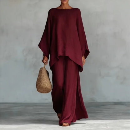Conjunto Oversize Asimétrico | Dos Piezas de Caída Fluida | Minimalismo que se Nota