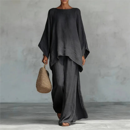 Conjunto Oversize Asimétrico | Dos Piezas de Caída Fluida | Minimalismo que se Nota